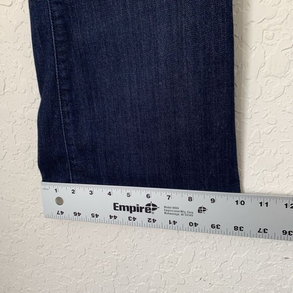 Lucky Brand Jeans Women 4/27 Dark Blue Denim Flare Mid Rise Sweet Stretch Preppy - Picture 9 of 11